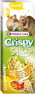 VERSELE-LAGA палочки для хомяков и крыс Crispy с попкорном и медом 2х50 г