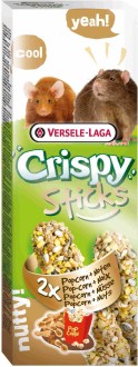 VERSELE-LAGA палочки для крыс и мышей Crispy с попкорном и орехами 2х55 г