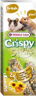 VERSELE-LAGA палочки для песчанок и мышей Crispy с подсолнечником и медом 2х55 г