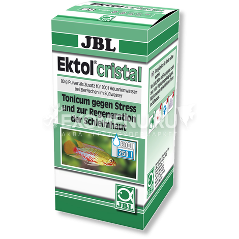 JBL Ektol cristal - Лекарство против паразитов и грибковых заболеваний, 80 г.