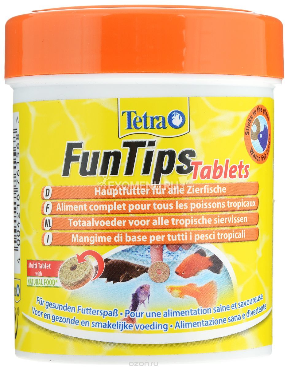 Лакомство Tetra FunTips Tablets  165 таб