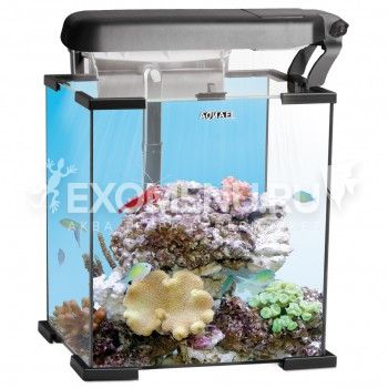 Аквариум NANO REEF LEDDY TUBE 30 (30x30x35) черный морской