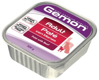 Gemon Dog консервы для собак паштет говядина 300г