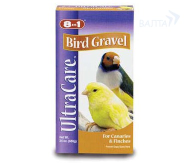 8in1 гравий для заполнения зоба птиц Bird Gravel для канареек и амадин 680 г арт 1002109