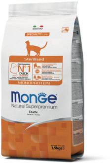 Monge Cat Sterilised Duck корм для стерилизованных кошек с уткой