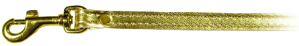 Lux-Поводок золотистый, иск.кожа, 1,2м х 1,2см