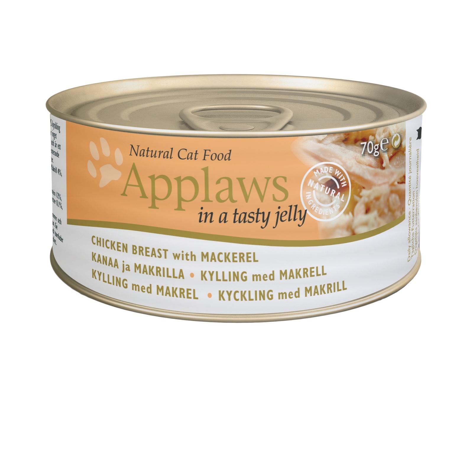 Applaws Кусочки в желе для кошек с курицей и скумбрией