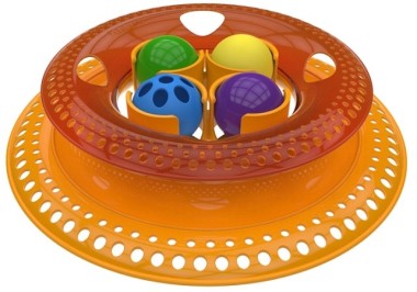 Petstages игрушка для кошек Трек "Kitty's choice" с 4-мя сменными мячиками диаметр основания 21 см