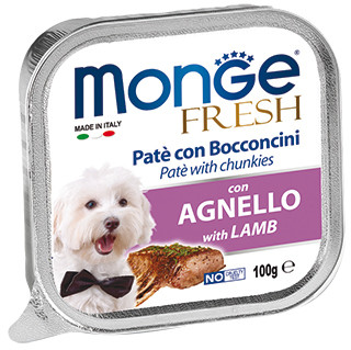 Monge Dog Fresh консервы для собак ягненок 100г