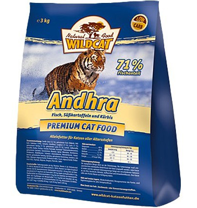 Wildcat Andhra гипоаллергенный корм (рыба, тыква, батат)