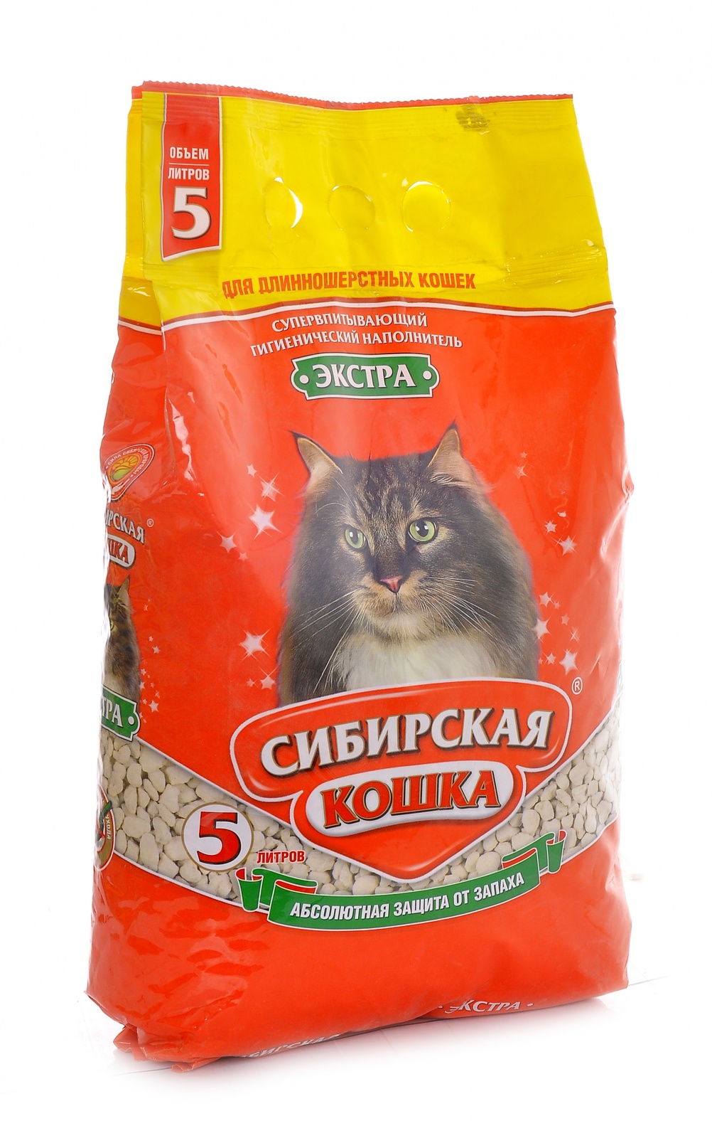 Впитывающий наполнитель для длинношерстных кошек "Экстра"