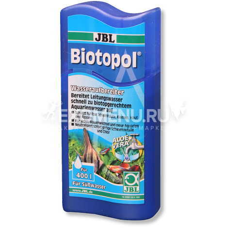 JBL Biotopol - Препарат для подготовки воды с 6-кратным эффектом, 100 мл.