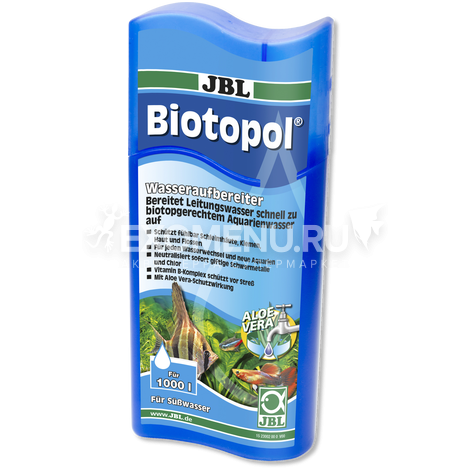 JBL Biotopol - Препарат для подготовки воды с 6-кратным эффектом, 250 мл.