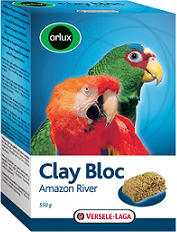 VERSELE-LAGA минеральный блок для крупных попугаев Orlux Clay Bloc Amazon River с глиной 550 г