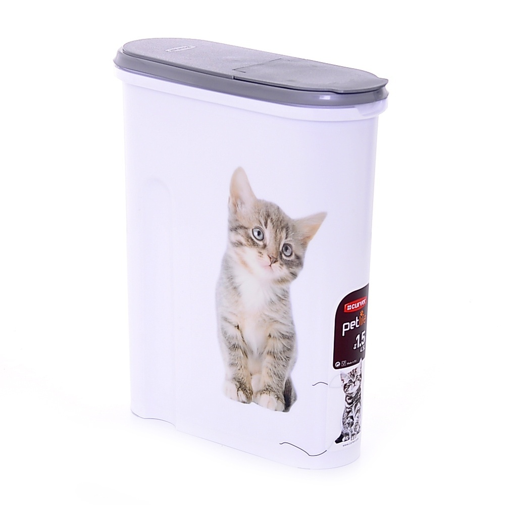 Контейнер для корма "Кошка" на 1,5 кг, 25 х 10 х 30 см