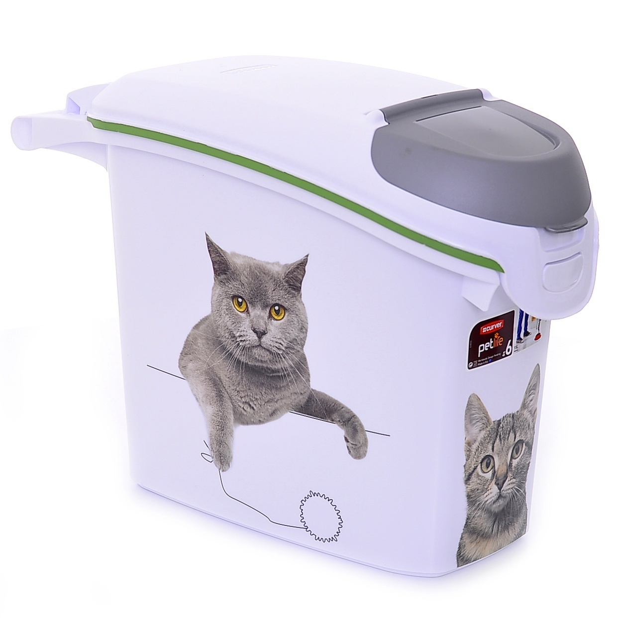 Контейнер для корма "Сладкие котята" на 6кг/15л, 23 х 50 х 36 см