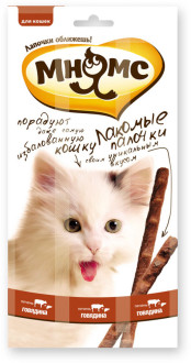 Мнямс лакомые палочки 13,5 см для кошек с говядиной и печенью