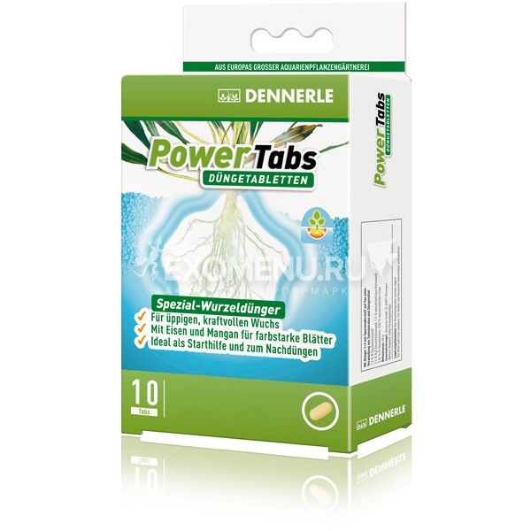 Dennerle Power Tabs - Специальное корневое удобрение для любых аквариумных растений, 30 шт. на 15...