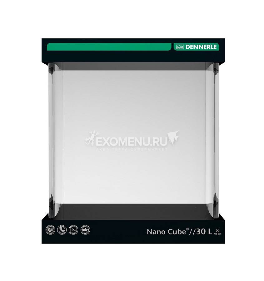 Dennerle NanoCube 30 - Нано-аквариум, 30х30х35 см, 30 л