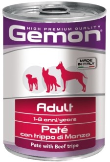 Gemon Dog консервы для собак паштет говяжий рубец 400г