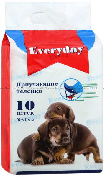 EveryDay впитывающие гелевые пеленки для животных для собак и щенков (60 х 45 см.)