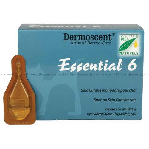 Dermoscent Essential «6 Спот-он» средство для ухода за кожей для кошек
