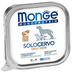 Monge Dog Monoproteico Solo консервы для собак паштет из оленины 150г