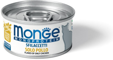 Monge Cat Monoprotein хлопья для кошек из курицы 80г