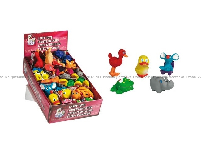 Flamingo «Зверьки» игрушка для собак