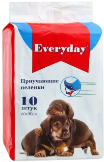 EVERYDAY впитывающие пеленки для животных ГЕЛЕВЫЕ 60 х 90 см, 10 шт