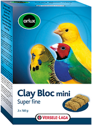 VERSELE-LAGA минеральный блок для мелких птиц Orlux Clay Bloc mini с глиной 3х180 г