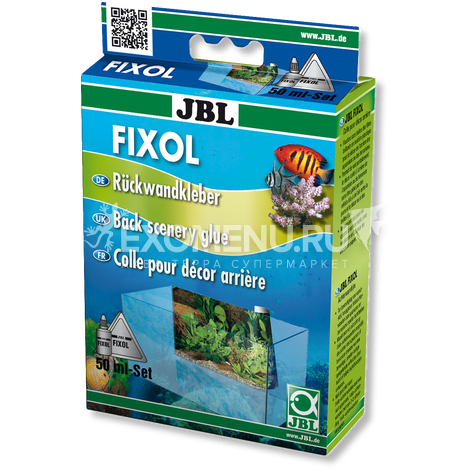 JBL FIXOL - Специальный клей для приклеивания аквариумных фонов, 50 мл.