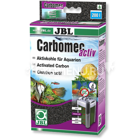 JBL Carbomec activ - Высокопроизводительный активированный уголь для пресноводных аквариумов, с м...