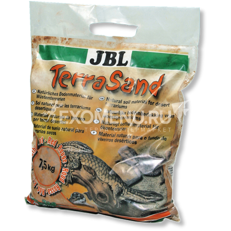 JBL TerraSand natur-rot - Донный грунт для сухих террариумов, цвет натуральный красный, 5 л.