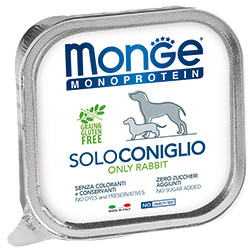 Monge Dog Monoproteico Solo консервы для собак паштет из кролика 150г