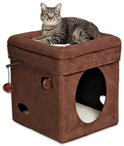 Midwest домик Currious Cat Cube 38,4х38,4х42h см арт 137-BR