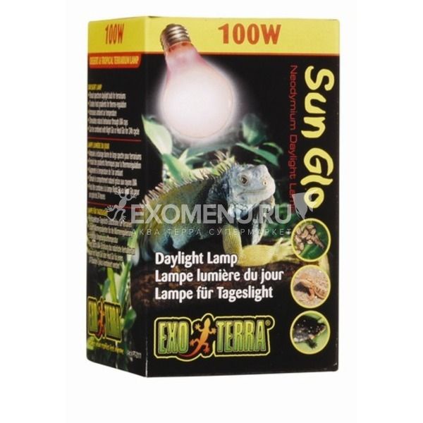 Неодимовая лампа дневного света Sun Glo, А 19, 100 Вт