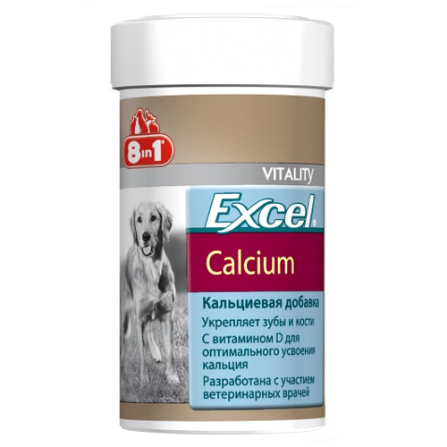 8in1 Excel Calcium добавка кальций, фосфор и вит.D
