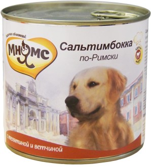 Мнямс консервы для собак Сальтимбокка по-Римски (телятина с ветчиной) 600 г