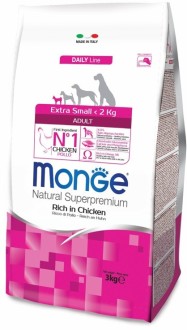 Monge Dog Extra Small корм для взрослых собак миниатюрных пород с курицей