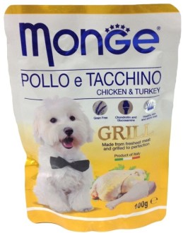 Monge Dog Grill Pouch паучи для собак курица с индейкой 100г