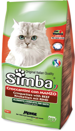 Simba Cat корм для кошек с говядиной 2 кг