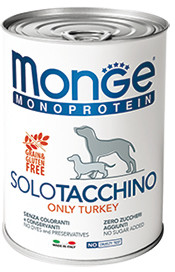 Monge Dog Monoproteico Solo консервы для собак паштет из индейки 400г