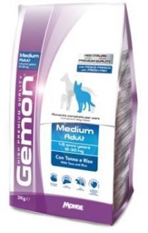 Gemon Dog Medium корм для взрослых собак средних пород тунец с рисом