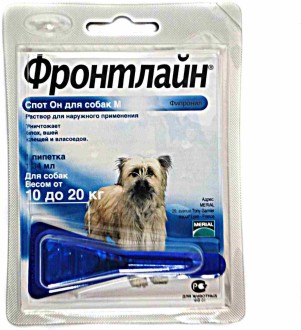 BI Фронтлайн Спот-Он для собак 10-20 кг M пипетка 1,34 мл
