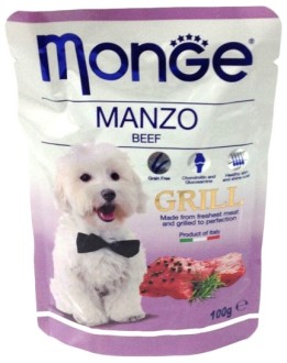 Monge Dog Grill Pouch паучи для собак говядина 100г