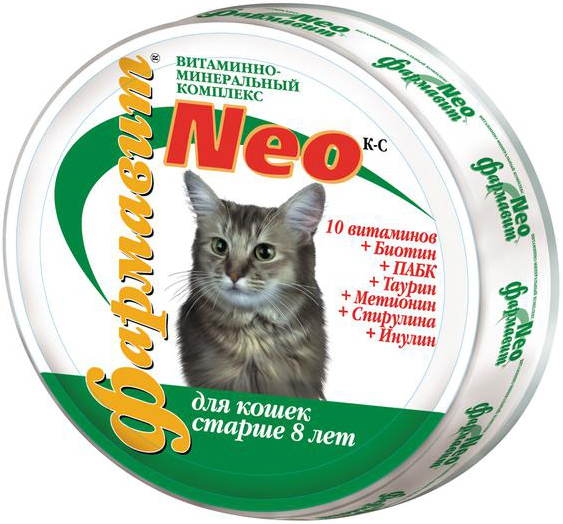 NEO Фармавит для кошек старше 8 лет 60 таблеток