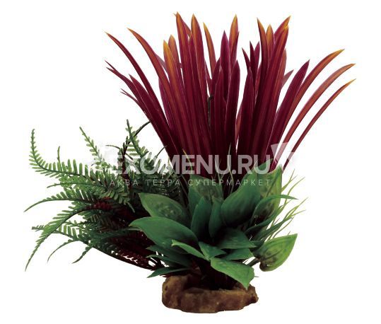 ArtUniq Blyxa red mix 23 - Композиция из искусственных растений Бликса красная, 18x15x23 см