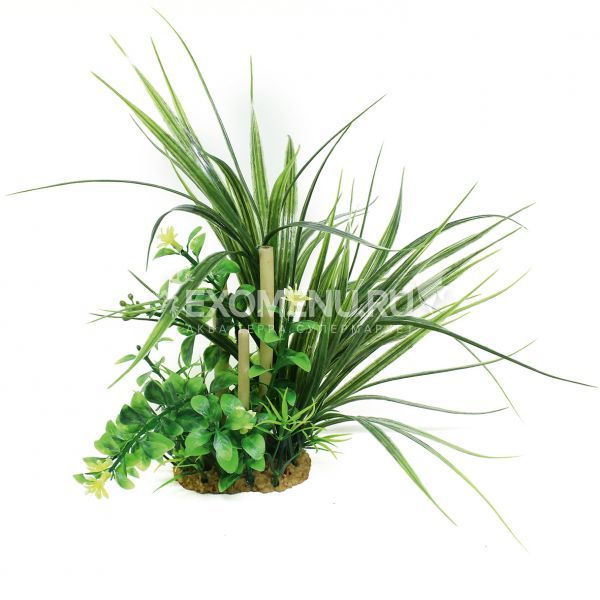 ArtUniq Ophiopogon & bamboo 20 - Композиция из искусственных растений с бамбуком Офиопогон, 20 см