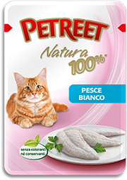 Petreet Паучи для кошек Белая рыба 85 г